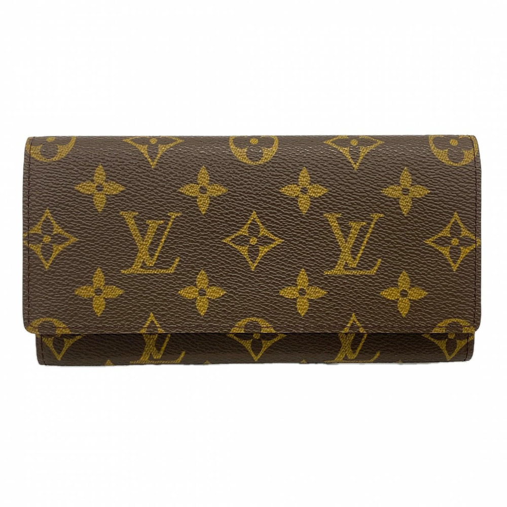 Louis Vuitton Long Wallet Monogram Portefeuille Cartes Credit Brown